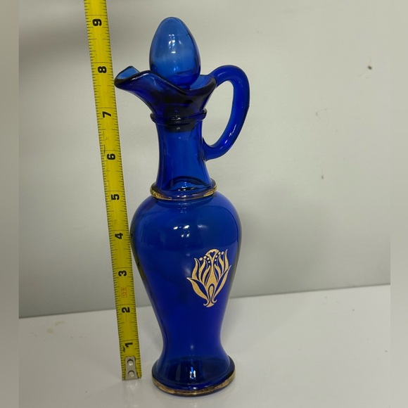 Avon Blue Glass Vintage Bottle - Picture 7 of 7